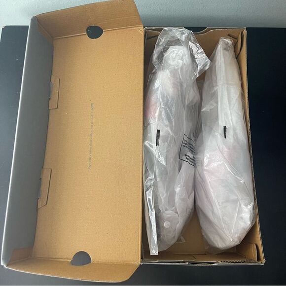 LOFT NIB Ikat Slide Sandals, women’s size 11, pink/orange print - Picture 8 of 14